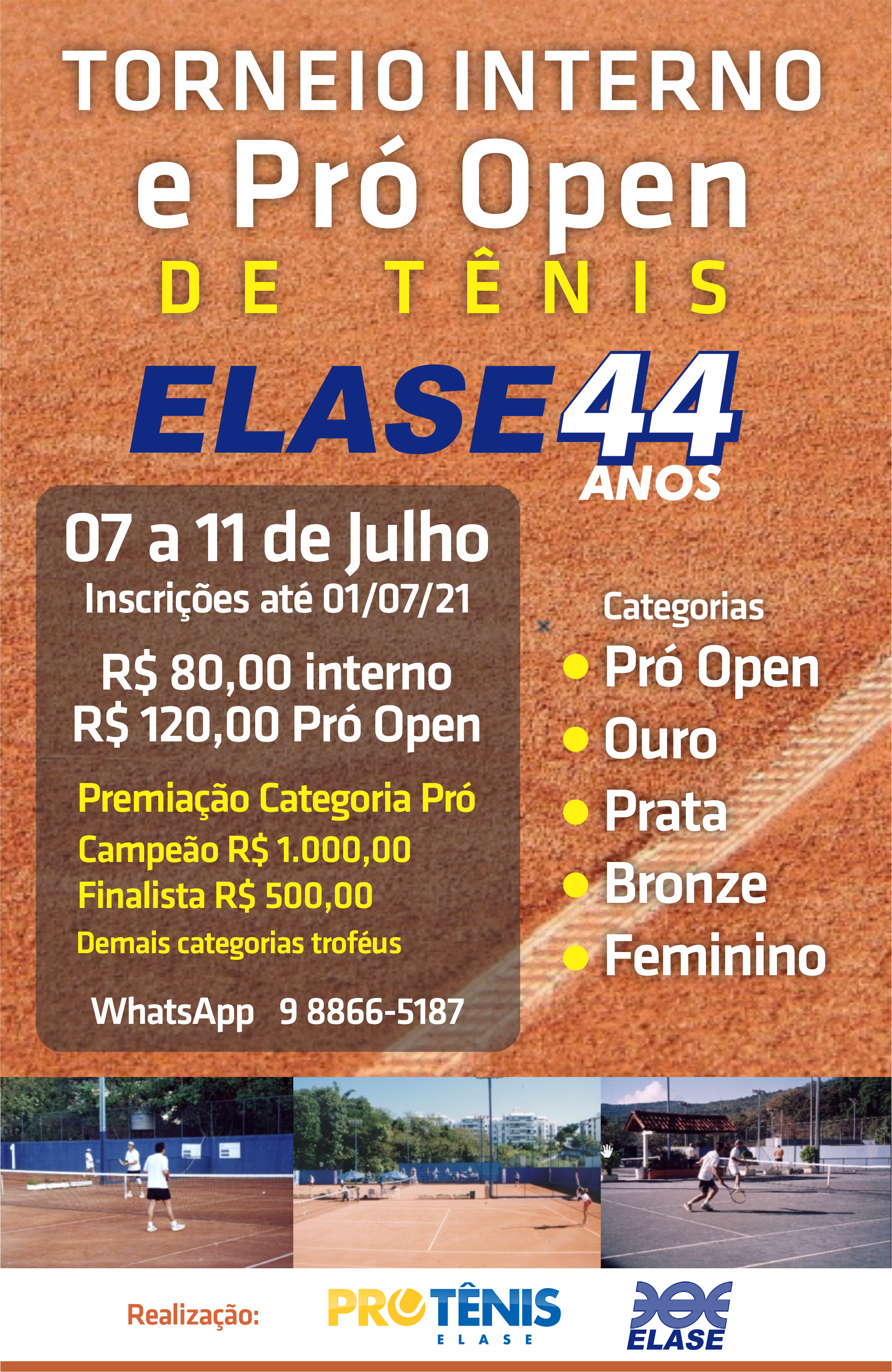 Cartaz de torneio de tênis